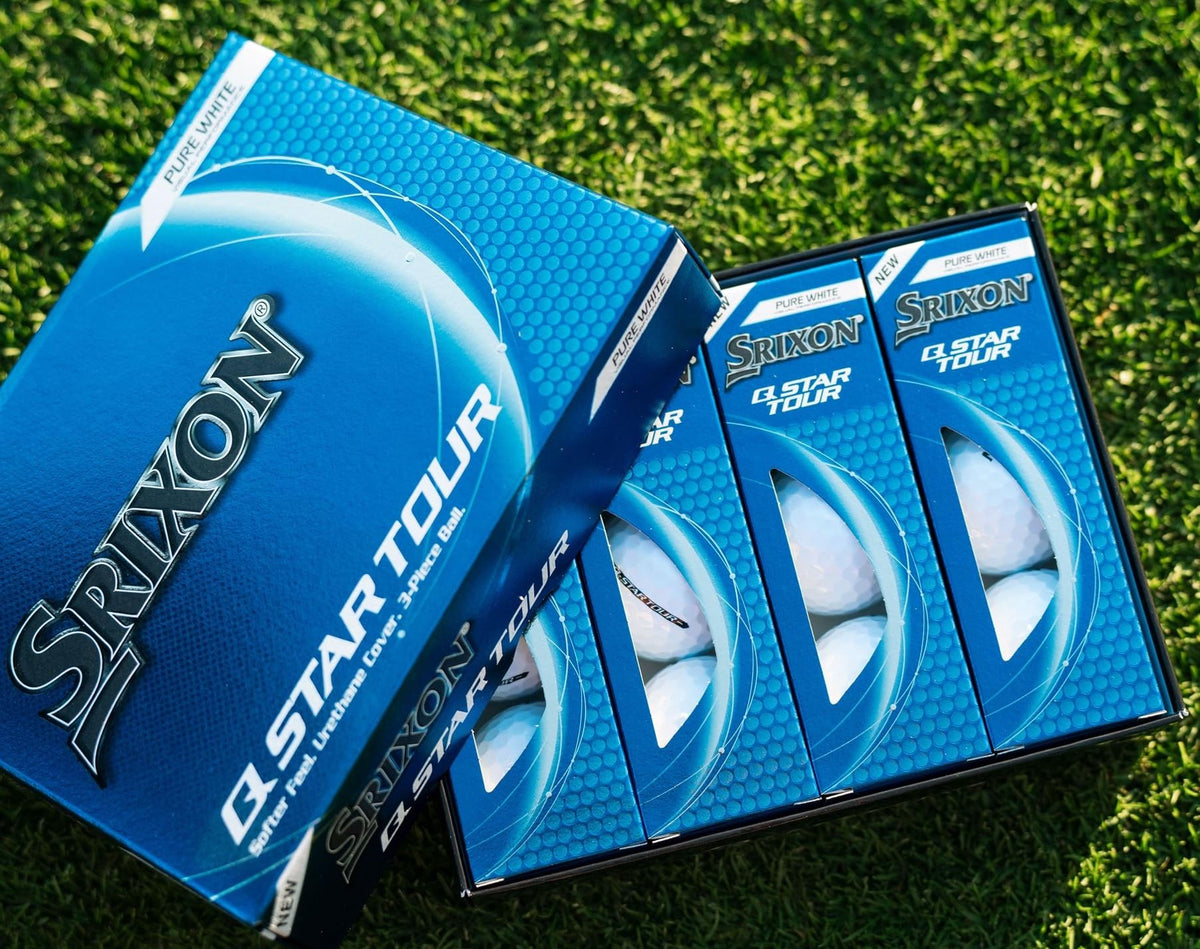 Srixon Q-STAR TOUR 5 greenside spin aids precise approach shots.