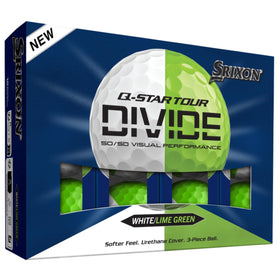 Srixon Q-Star Tour 6 Divide gloss finish improves spin visibility and greenside feel.