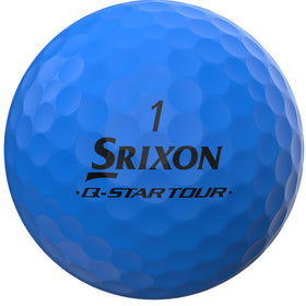 Srixon Q-STAR Tour Divide blue/yellow ball demonstrates speed and distance off the tee.