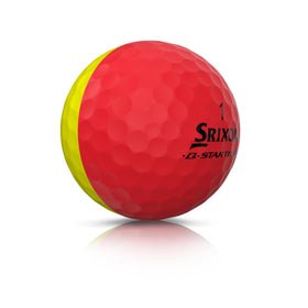 Srixon Q-Star Tour Divide spin trace highlighting the ball's two-tone cover.