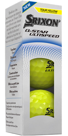 Srixon Q-Star Ultispeed Tour Yellow visibility on sunny days for easy tracking.