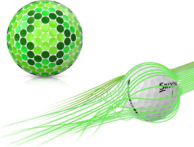 Srixon Soft Feel 13 matte orange color aids rapid ball identification in greenside grass