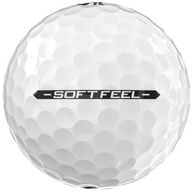 Srixon Soft Feel 14 soft cover detail emphasizing greenside spin and precision.