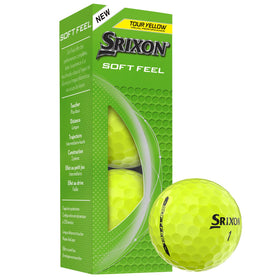 Srixon Soft Feel 14 yellow fastlayer core demonstrates soft feel with consistent distance.
