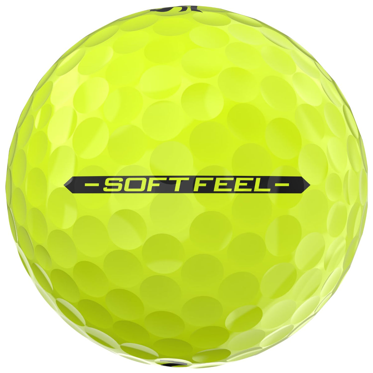 Srixon Soft Feel 14 yellow soft cover closeup highlights greenside control.