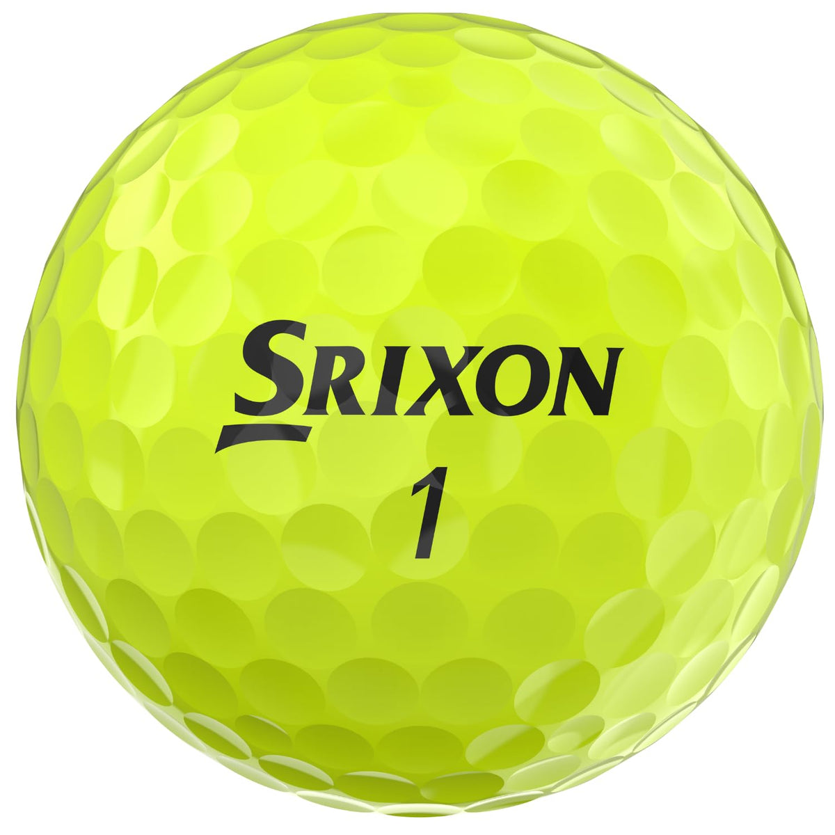 Srixon Soft Feel 14 yellow speed-dimple pattern improves launch and lift.