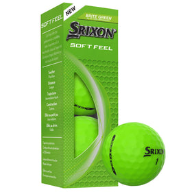 Srixon Soft Feel Brite Green ball with low compression for easy launch