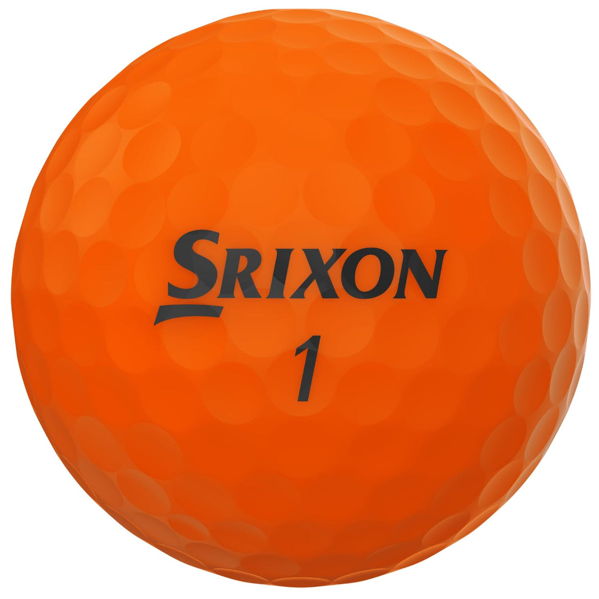 Closeup of Srixon Soft Feel Brite Orange cover shows soft feel and greenside control.