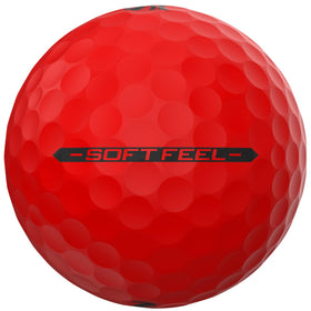 Srixon Soft Feel Brite Red ball emphasizes longer drives with a high-energy core