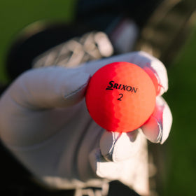 Srixon Soft Feel Brite Red ball softer cover improves greenside spin
