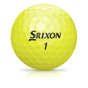 Srixon Soft Feel yellow ball on green demonstrates steady flight and confidence.