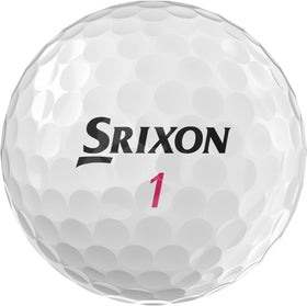 Close-up of Srixon Soft Feel Lady 9 core reveals soft feel design.