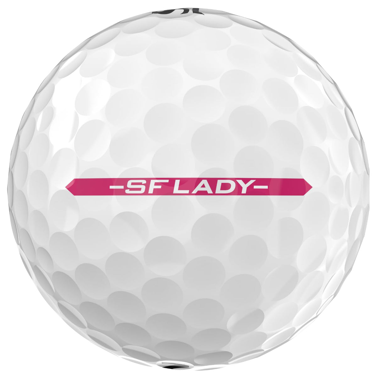 Srixon Soft Feel Lady ball on tee illustrating easy launch.