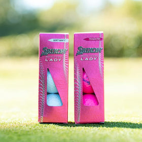 Srixon Soft Feel Lady cross-section reveals FastLayer Core softness.