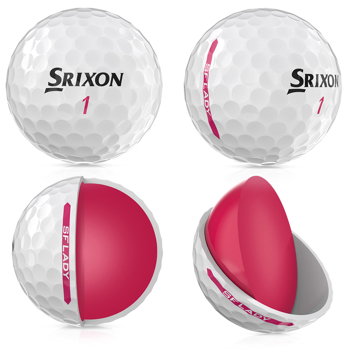 Srixon Soft Feel Lady close-up of soft cover and feel.