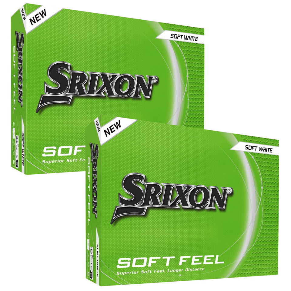 Srixon Soft Feel golf balls with Soft Core for balanced feel and control.