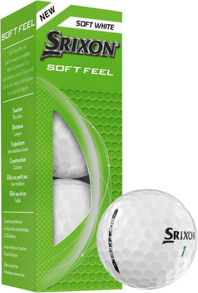 Srixon Soft Feel thin ionomer cover enhances greenside spin.