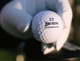 Srixon UltiSpeed flight trace highlights smooth trajectory.