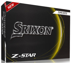 Srixon Z-Star 8 golf ball front view highlighting clean contact surface for precise greenside control