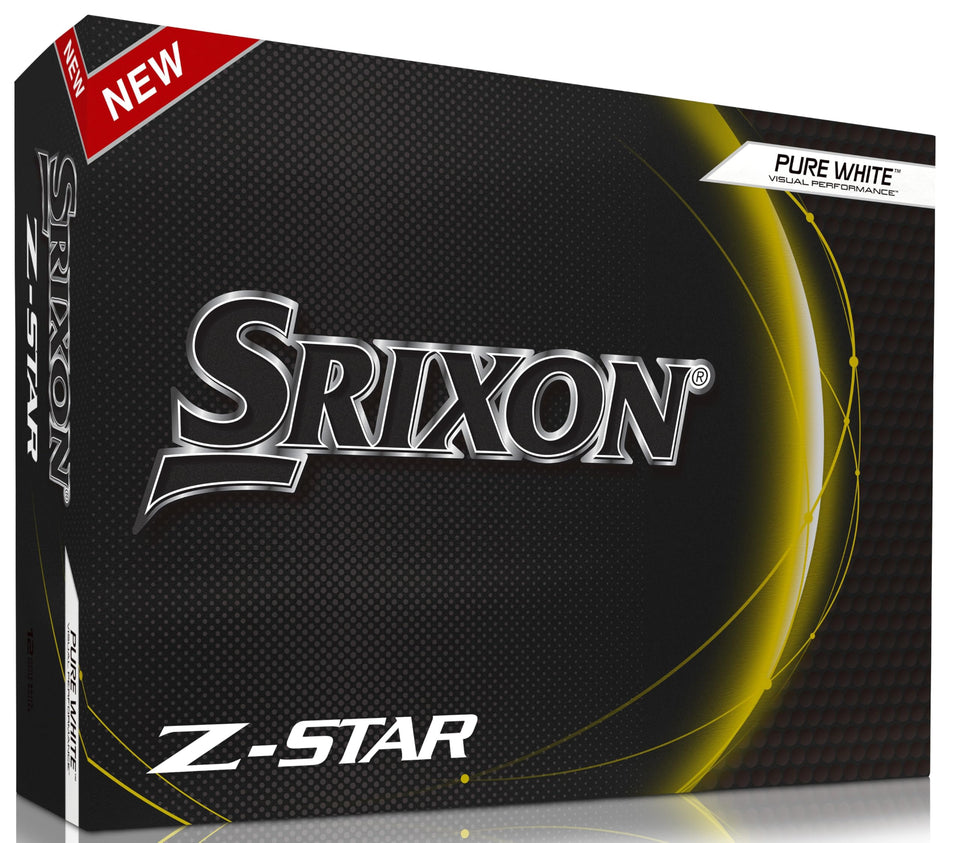 Srixon Z-Star 8 golf ball front view highlighting clean contact surface for precise greenside control