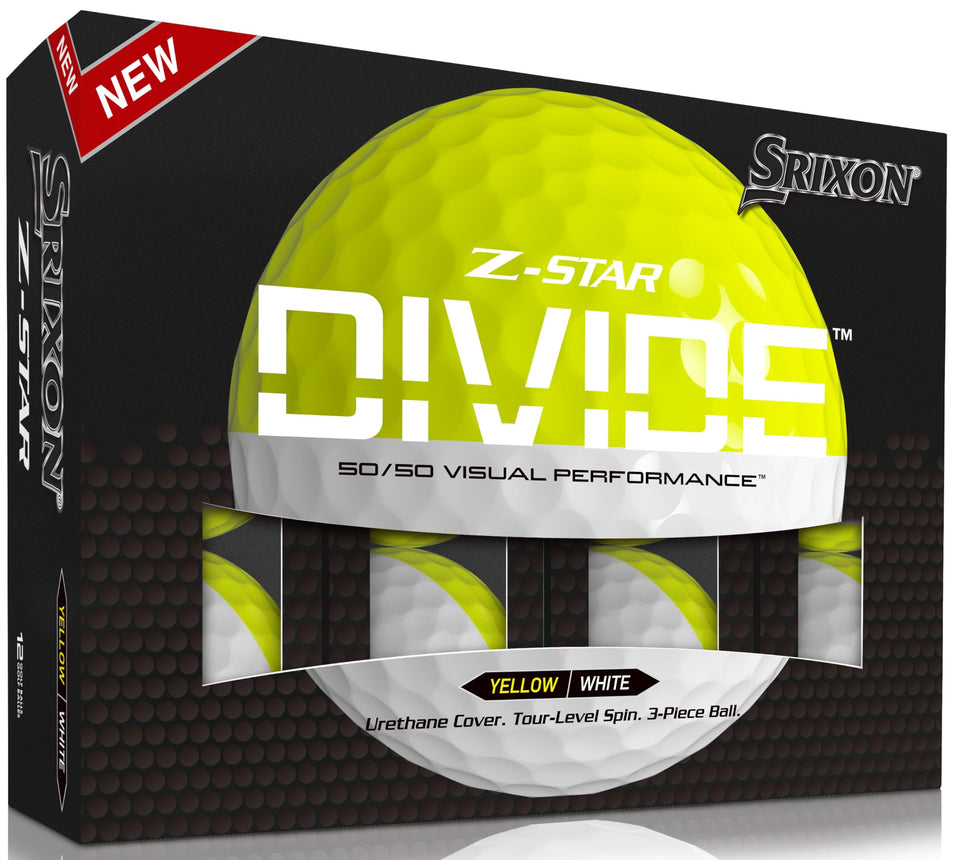 Srixon Z-Star 8 Divide two-tone design enhances ball tracking on the fairway