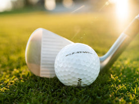 On-green greenside spin close-up demonstrates precise control with Srixon Z-Star 8