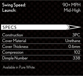 Srixon Z-Star Diamond 2 high launch and distance potential in action