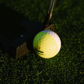 Srixon Z-Star XV 338 Speed Dimple Pattern reduces drag.