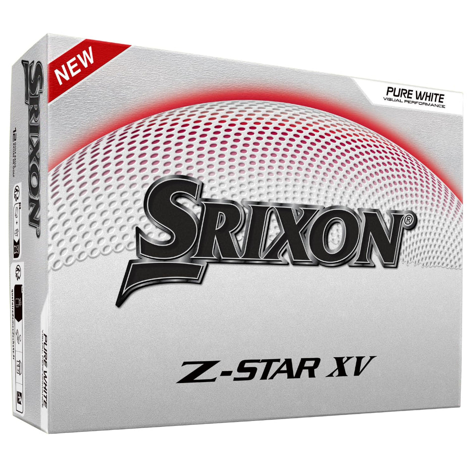 Srixon Z-Star XV ball front view, designed for long-distance drives.