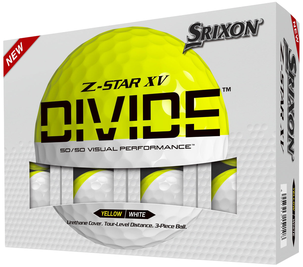 Srixon Z-Star XV Divide in bold two-tone design for easy on-course tracking