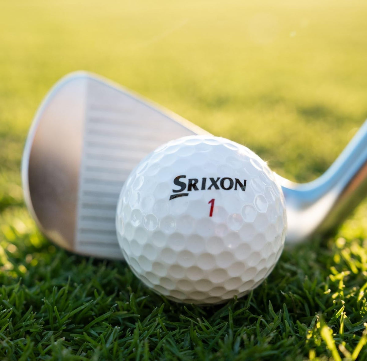Srixon Z-Star XV packaging and ball ready for play on course.