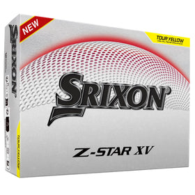 Srixon Z-Star XV Tour Yellow cover closeup showing premium urethane for greenside spin