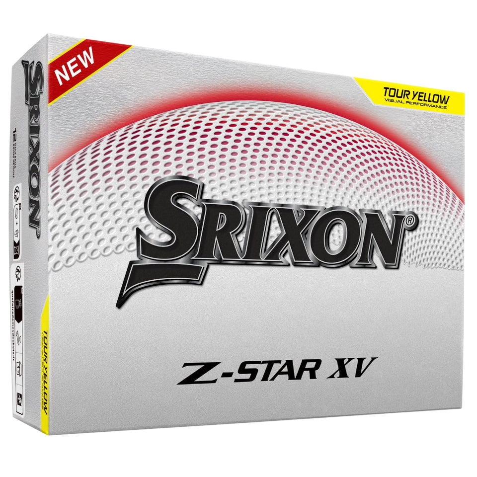 Srixon Z-Star XV Tour Yellow cover closeup showing premium urethane for greenside spin