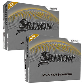 Srixon Z-Star Diamond 3 24-pack front view emphasizing consistent distance
