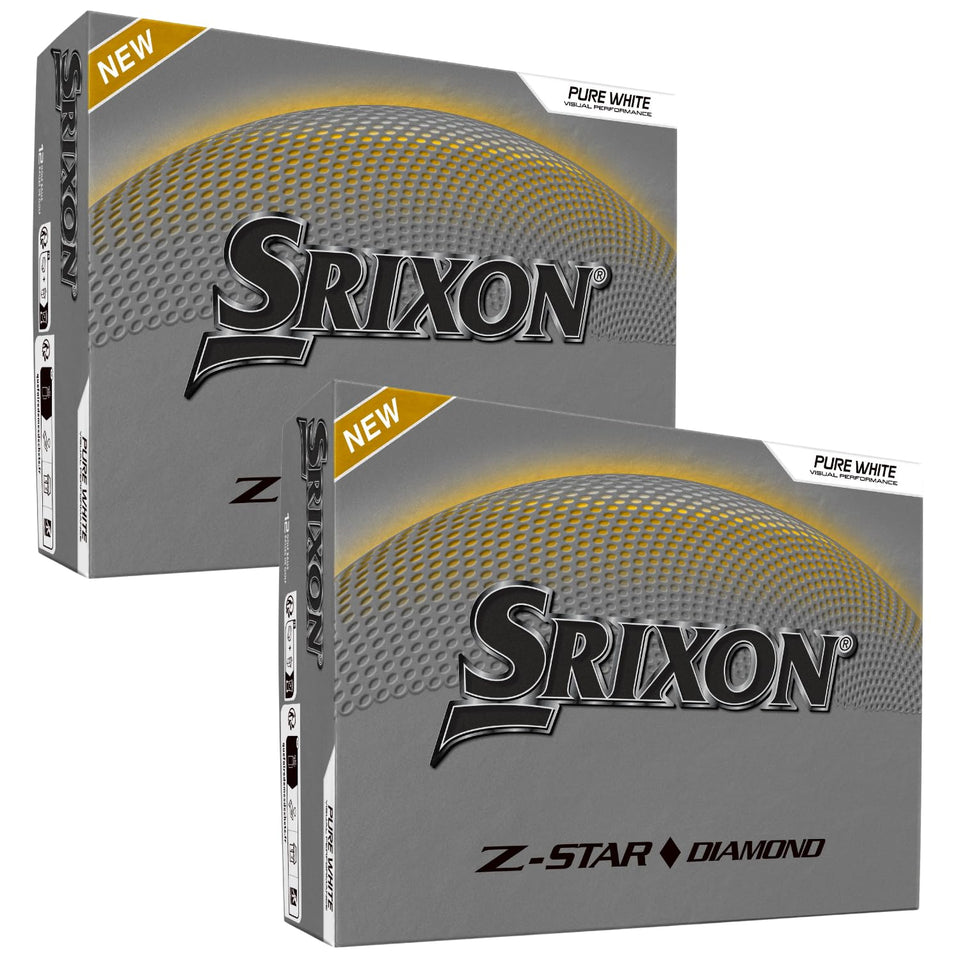 Srixon Z-Star Diamond 3 24-pack front view emphasizing consistent distance