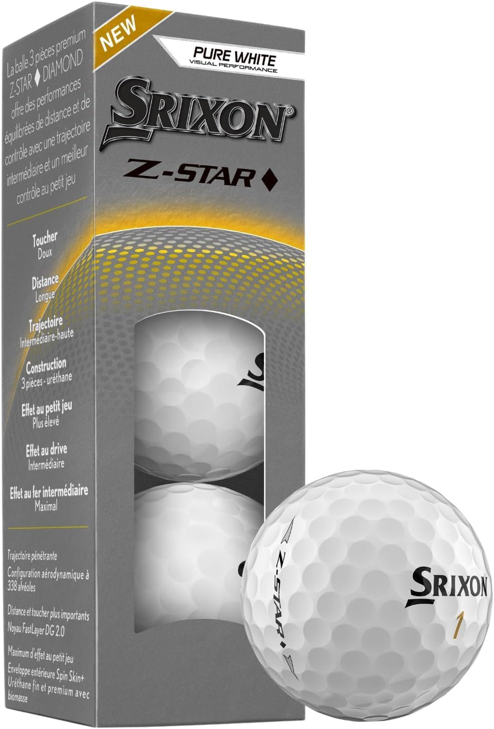 Srixon Z-Star Diamond 3 Spin Skin+ coating close-up for spin