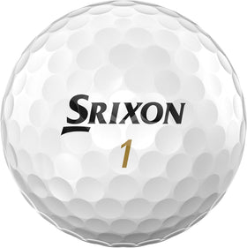 Srixon Z-Star Diamond 3 white ball close-up highlighting urethane cover