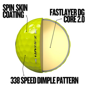 Srixon Z-Star Diamond Soft urethane cover for soft feel and durability