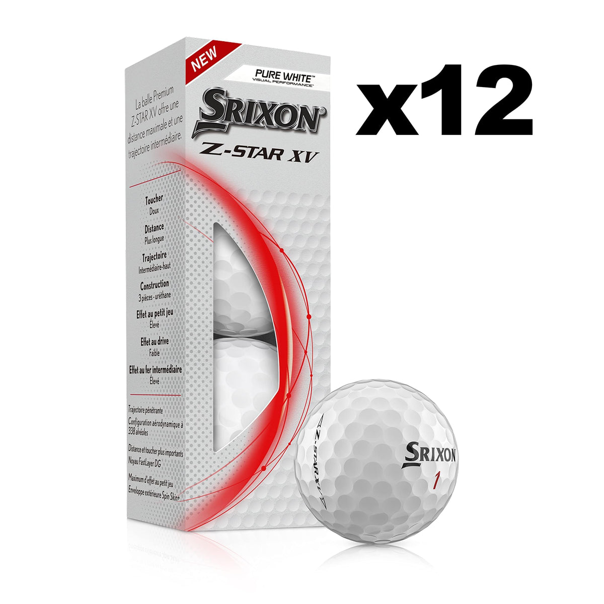 Srixon Z-Star XV fastlayer DG core closeup highlighting soft center and firmer edges