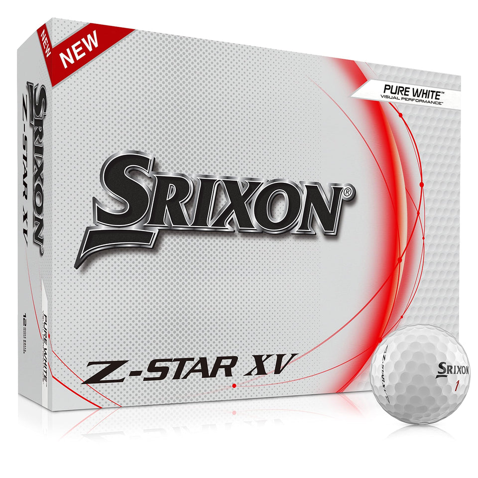 Srixon Z-Star XV golf balls on tee for long, accurate drives