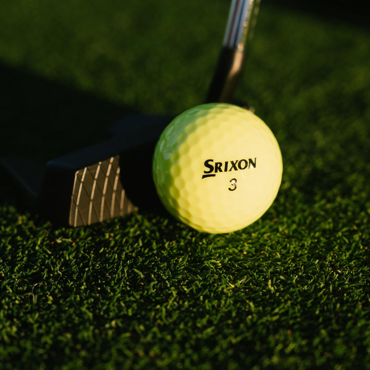 Srixon Z-Star9 Tour Yellow in flight demonstrating penetrating launch