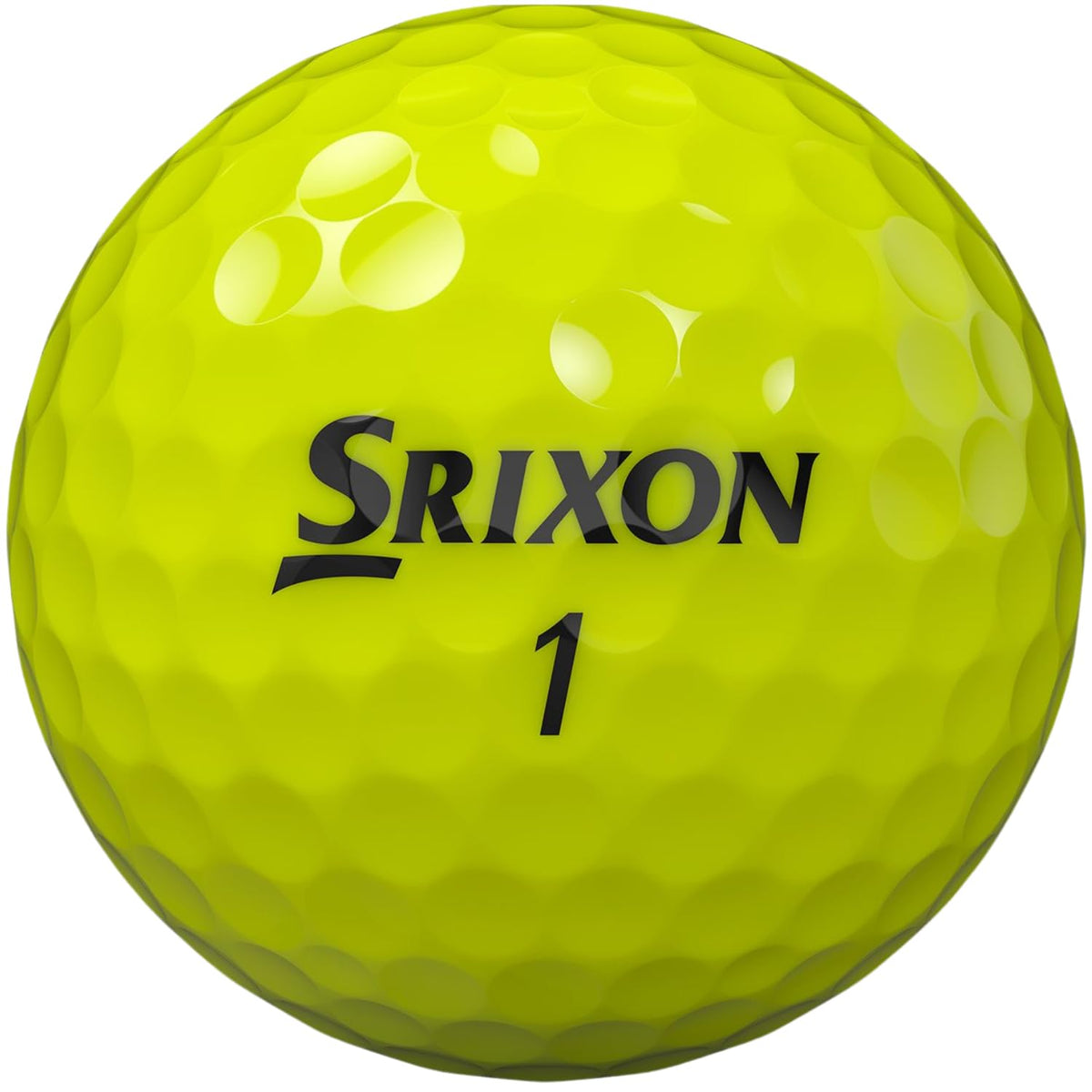 Srixon Z-Star9 Tour Yellow ball on green showing greenside spin potential