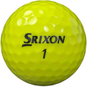 Srixon Z-Star9 Tour Yellow ball on green showing greenside spin potential