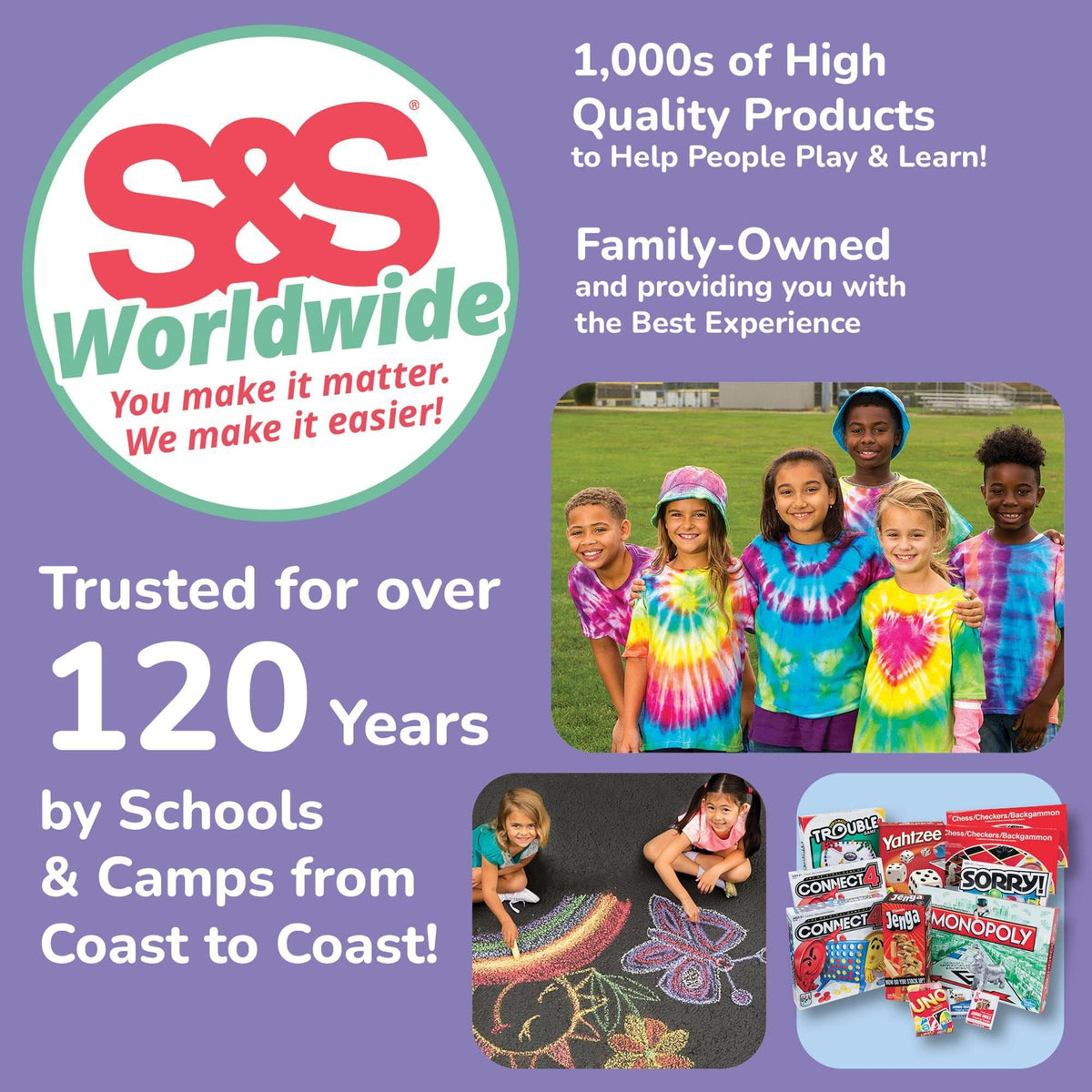 S&S Worldwide Spectrum full set ideal for beginners and improv sessions.