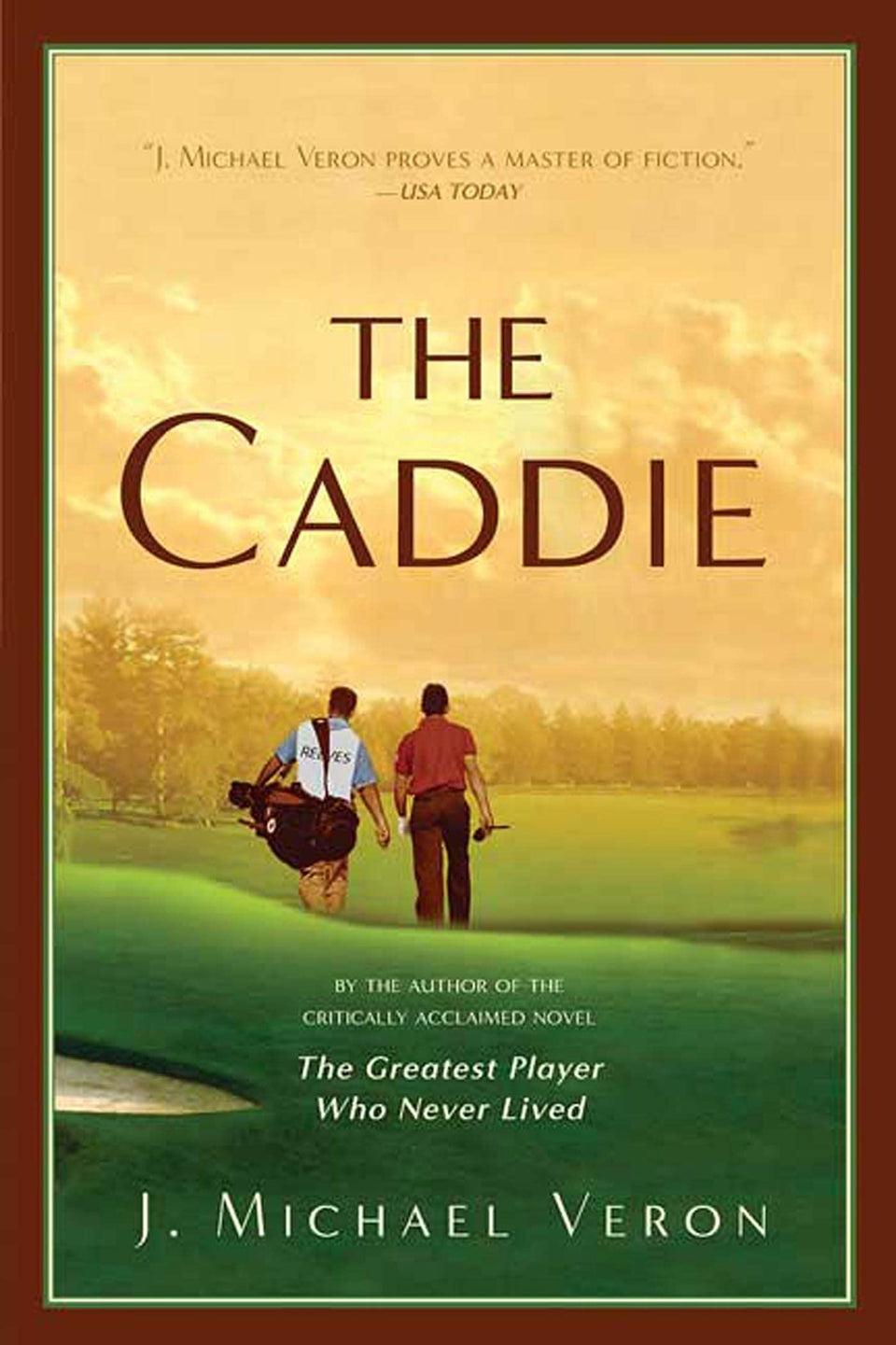 St. Martin's Griffin The Caddie book cover with golfer image, ideal for golf fiction fans.