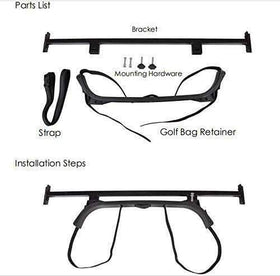 sth us rear-seat bracket on armrest stabilizes bags during cart travel