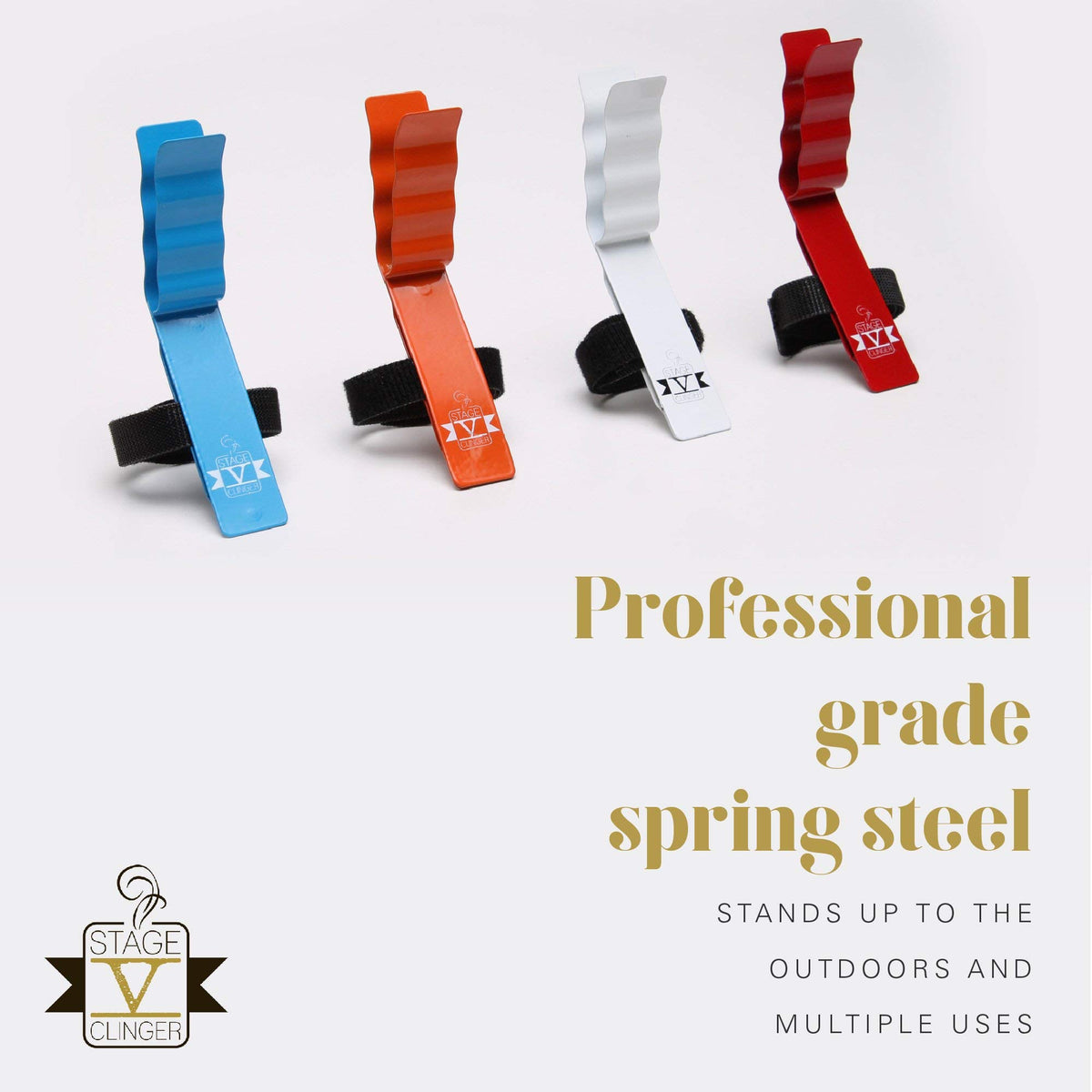 Stage V Clinger holds cigars of different sizes with even pressure.