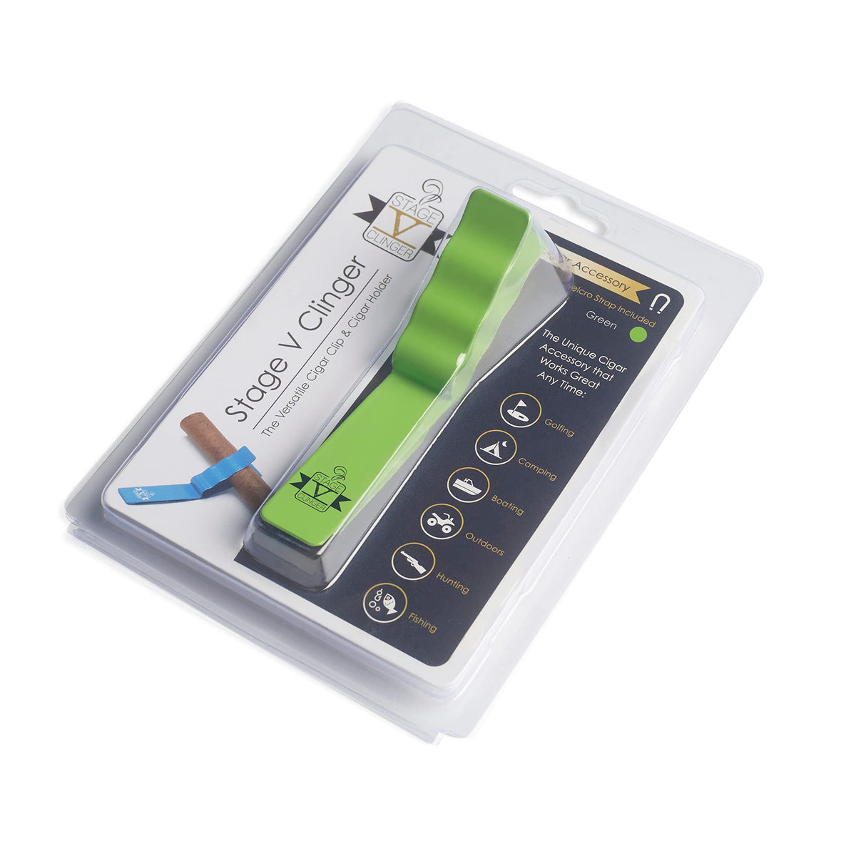 Stage V Clinger anti slip design prevents cigar slips while playing