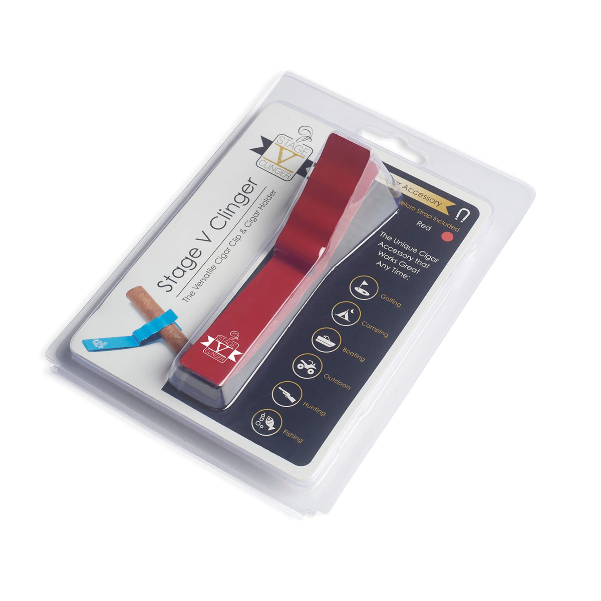 Stage V Clinger velcro strap ideal for non-metal surfaces.