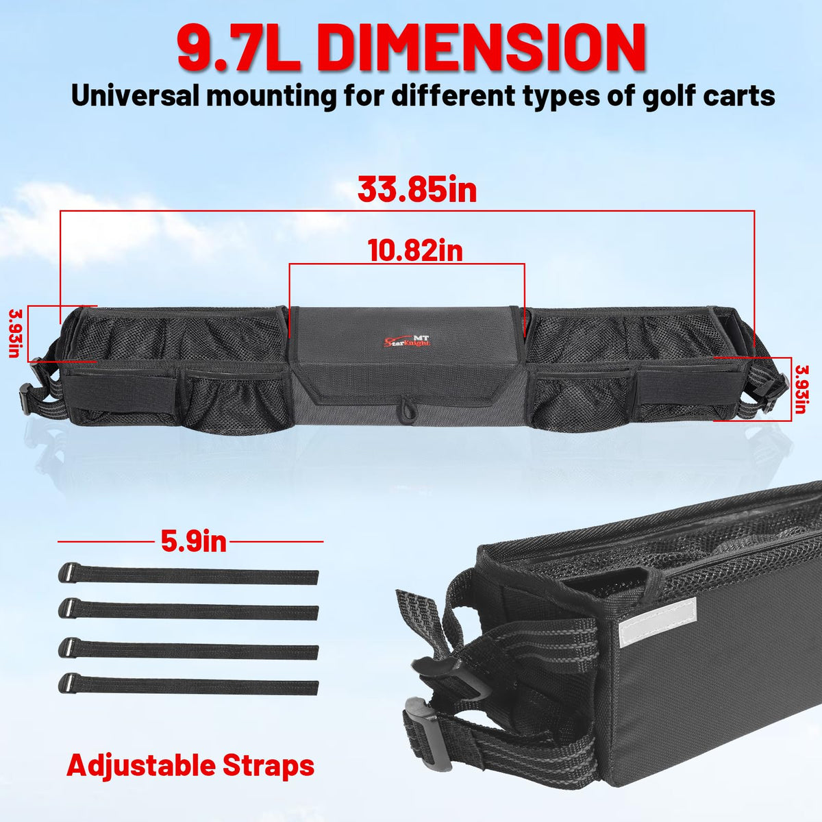 StarknightMT mesh pockets for balls, cups, and small items
